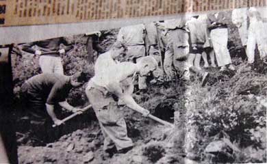 Un corps exhumé en 1968