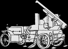Draft of car with 75mm gun 1910 model on chassis de Dion Bouton.