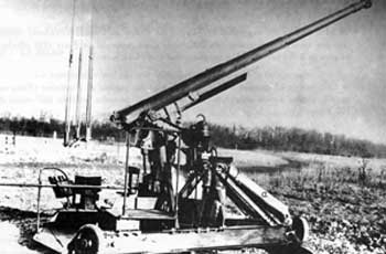 105mm experimental anti aircraft gun