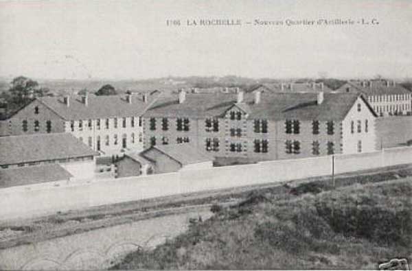 La caserne du 1er Régiment d'Artillerie Coloniale à Fouras.