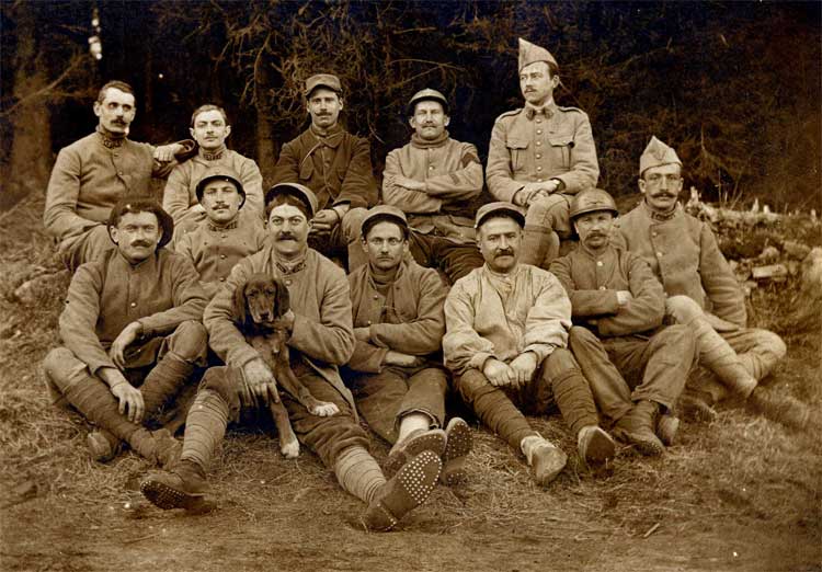 The men of 96th poste semi-fixed