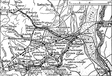 Opérations du détachement d'armée BONNEAU (7 au 13 août 1914)