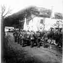 Bataille du Linge, groupe de soldats allemands montant en ligne