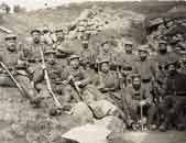 The Battle of the Linge, group of german soldiers resting behind the front in 1915