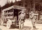 Americans soldiers of the US 6th Infantry Division going to the camp at Collet - June 17, 1918