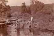 Fishing with nets at Hegenheim - August 25, 1917