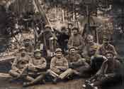 Bataille du Linge, poste de DCA 1/2 fixe 96, 63ème RAAA, photographie prise après le 14/10/1917
