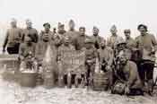 Grande Guerre, servants du poste de DCA 1/2 fixe 116, 63ème RAAA, photographie prise le 28/04/1918
