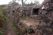 Champ de bataille du Linge, tranchée allemande, poste de tir avec case à munitions