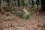 Barrenkopf, blockhaus allemand au Barrenkopf avec postes de mitrailleuses protégeant la tranchée