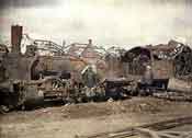 The Great War, destroyed locomotive