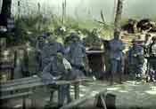 Grande Guerre, soldats Français, photo prise à Hirtzbach