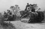 Grande Guerre, tank Renault américain en Argonne