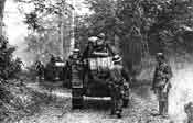 Grande Guerre, tank Renault Américain dans la Meuse