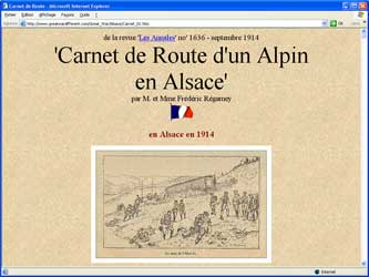 Go to website Carnet de Route d'un Alpin en Alsace 