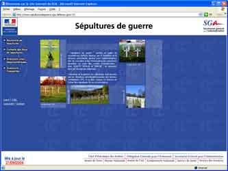 Go to website Sépultures de guerre