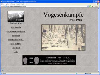 Accéder au site Vogesenkämpfe 1914-1918