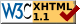 Valid XHTML 1.1 W3C